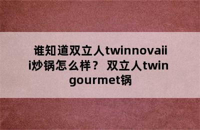 谁知道双立人twinnovaiii炒锅怎么样？ 双立人twin gourmet锅